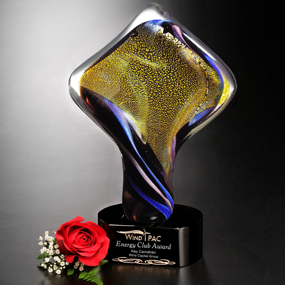 Golden Twist Award 11"; sample personalization shown