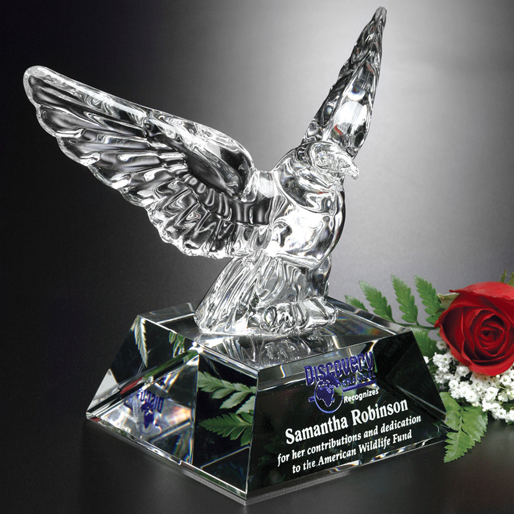 Graceful Eagle 7"; sample personalization shown