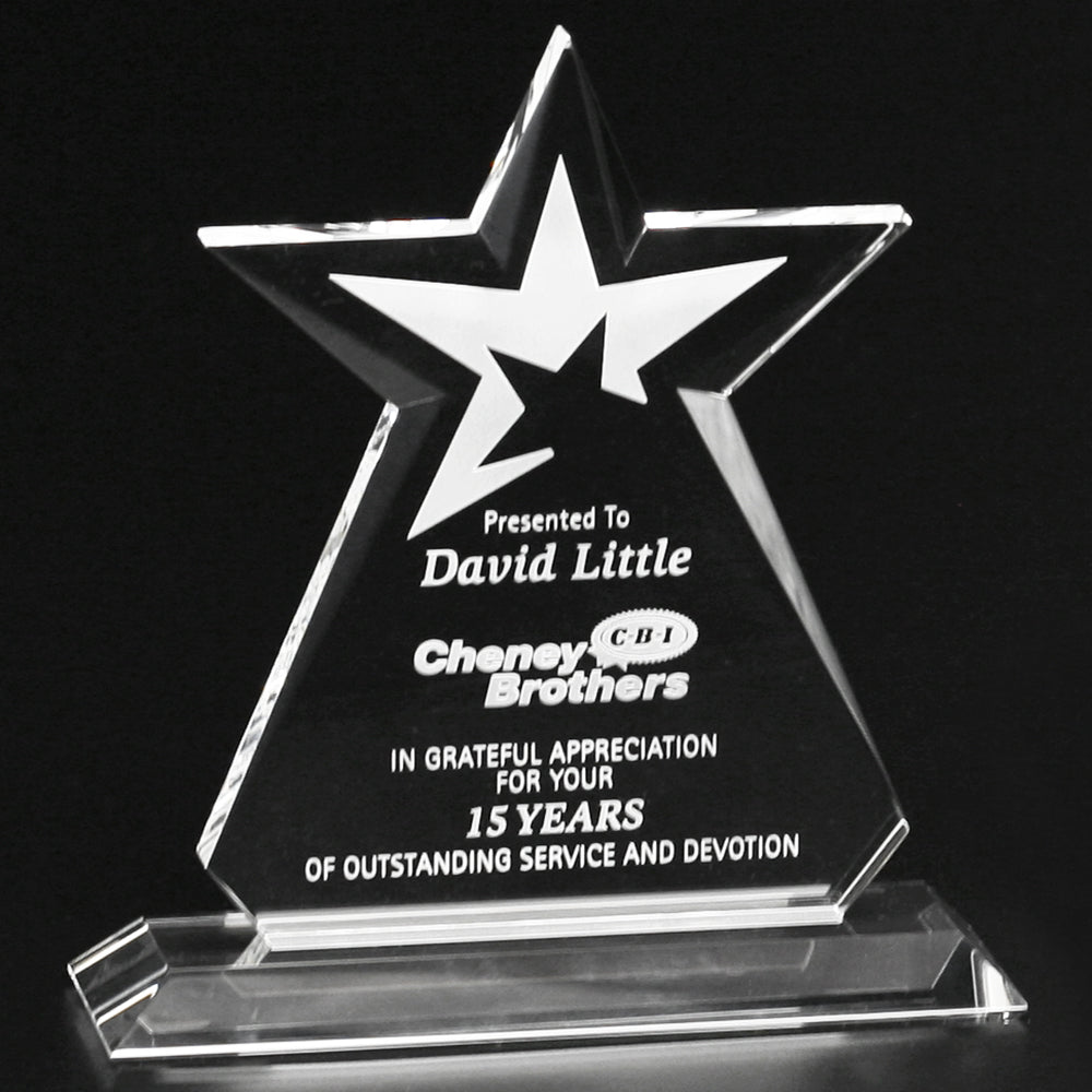 Guardian Award 10-1/2"; sample personalization shown