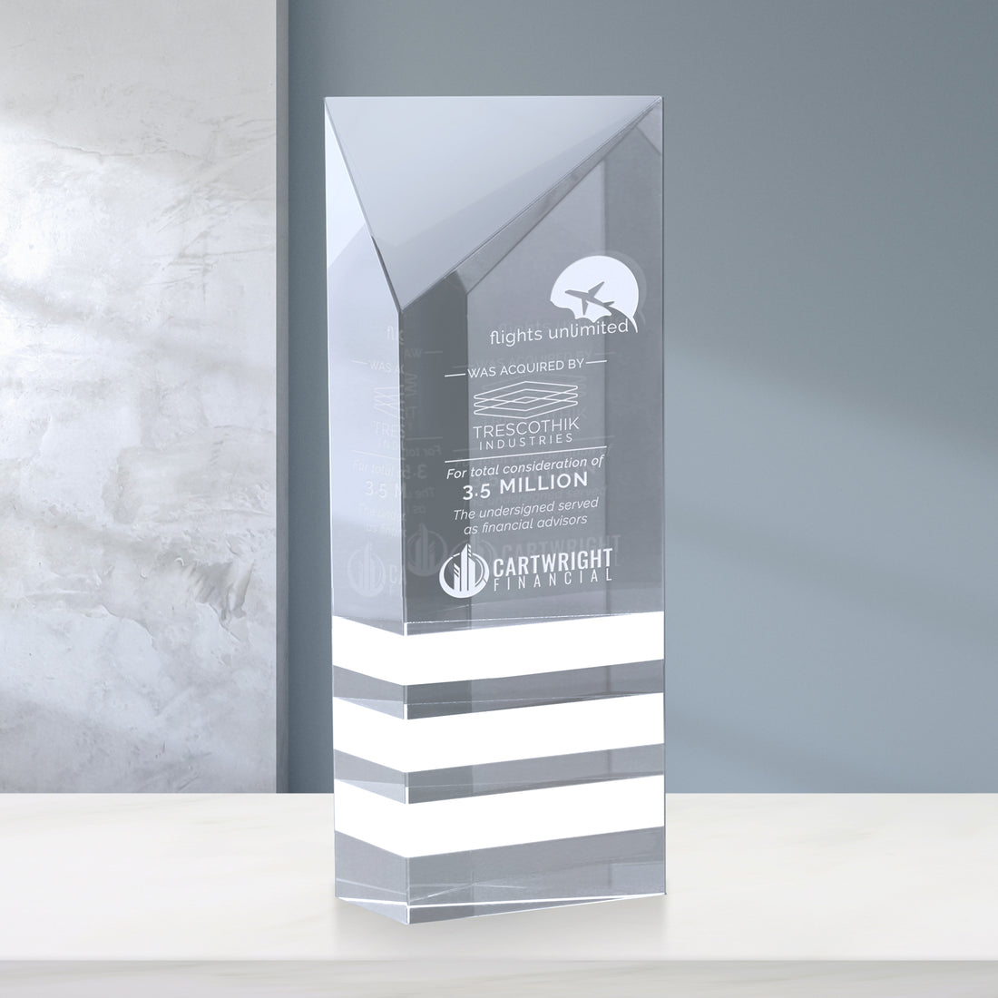 Guthrie Award 9"; sample personalization shown