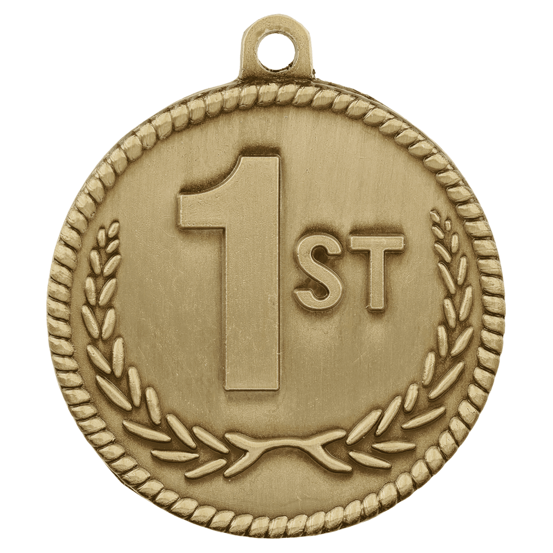 2" Antique Gold 1st Place High Relief Medal