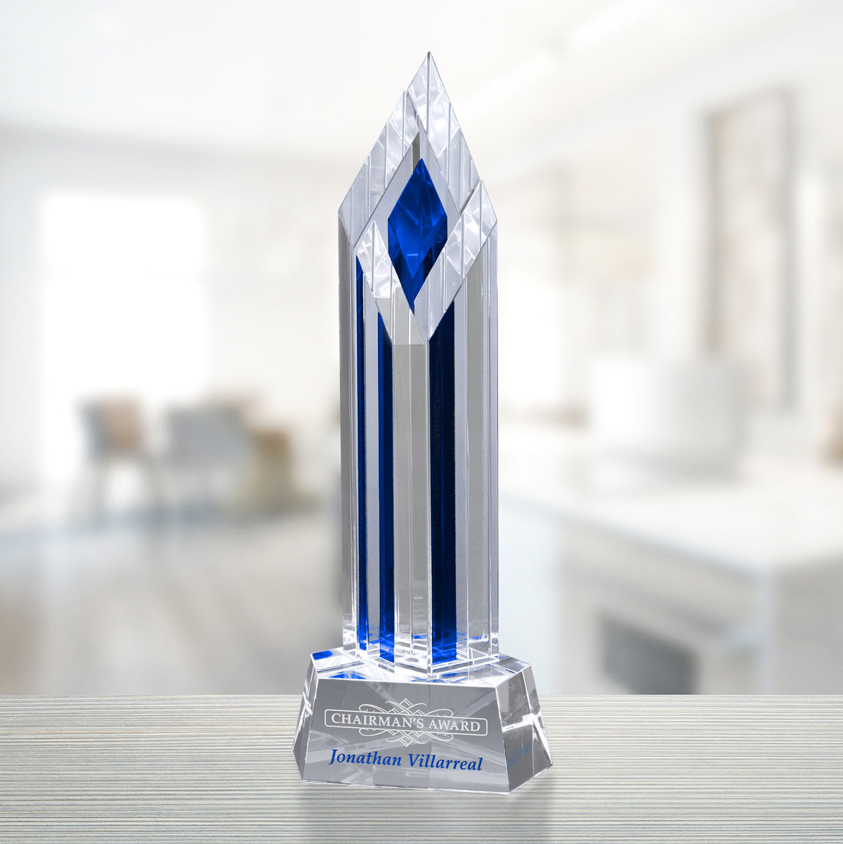 Halifax Indigo Award 13"; sample personalization shown