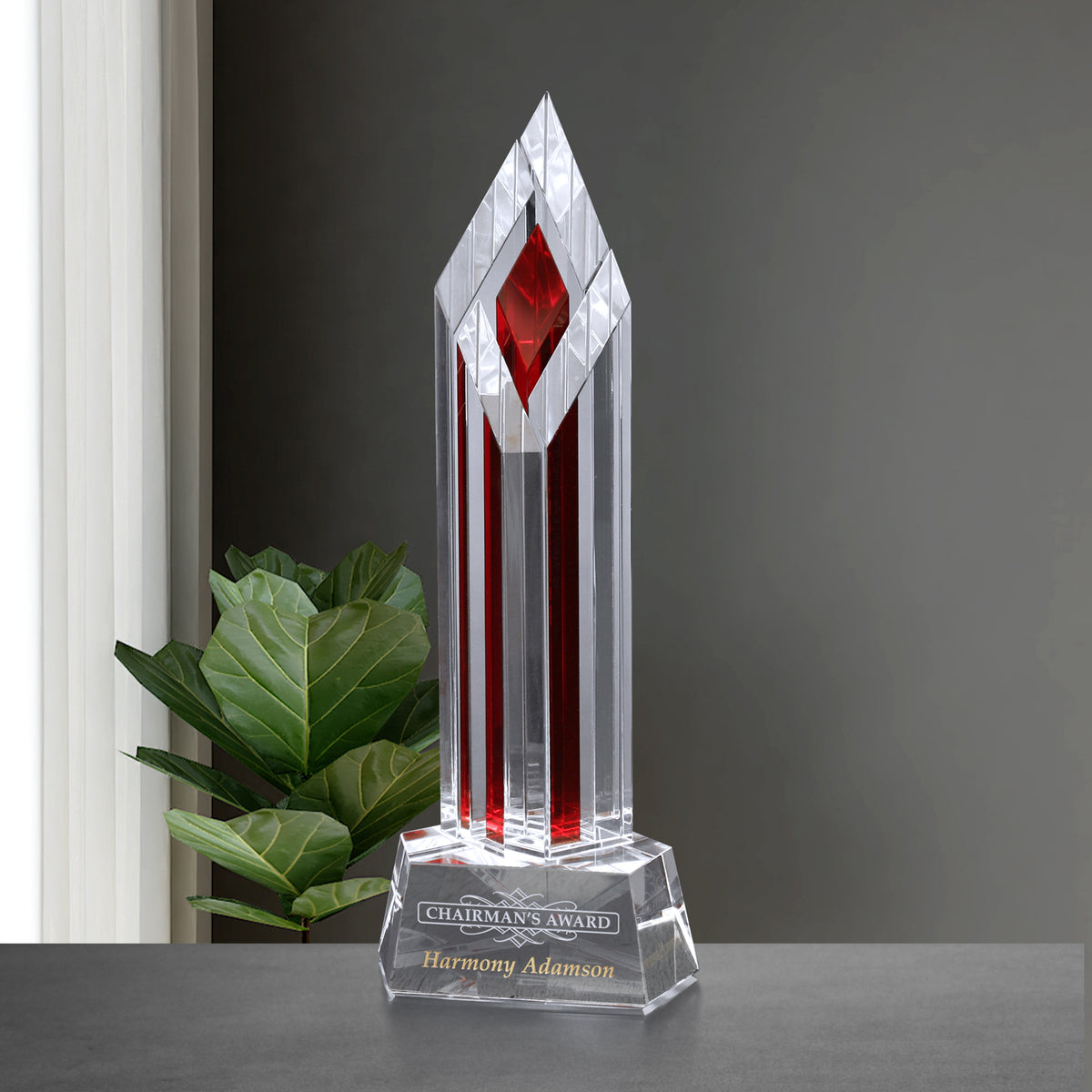 Halifax Ruby Award 13"; sample personalization shown