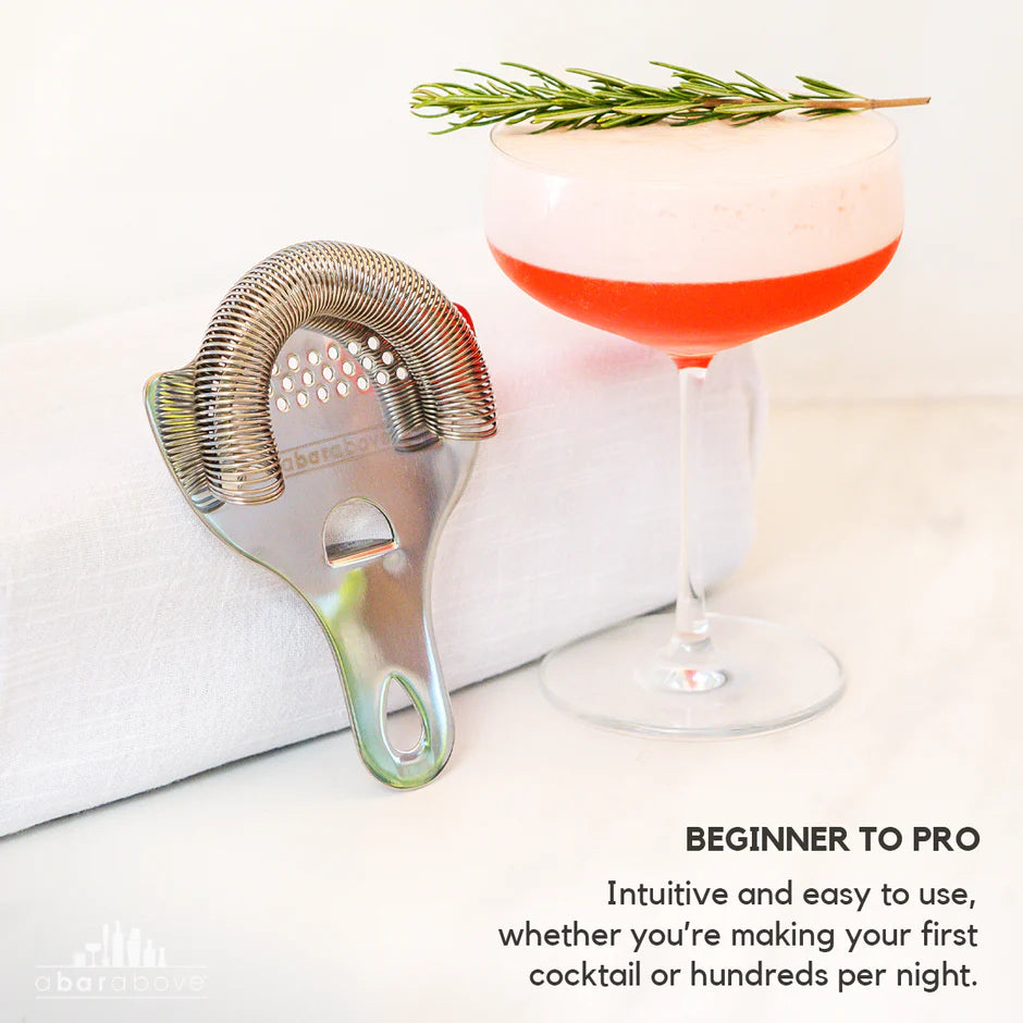 Hawthorne strainer with ergonomic handle 