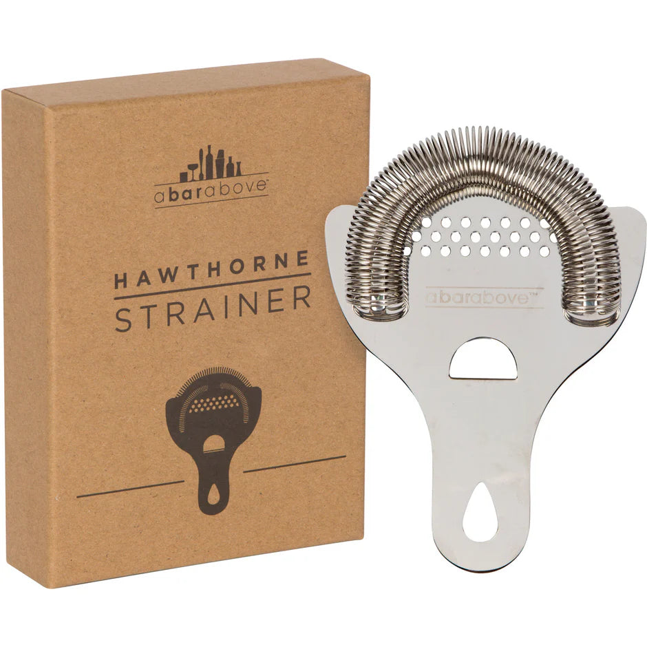 Hawthorne strainer with durable stainless steel body