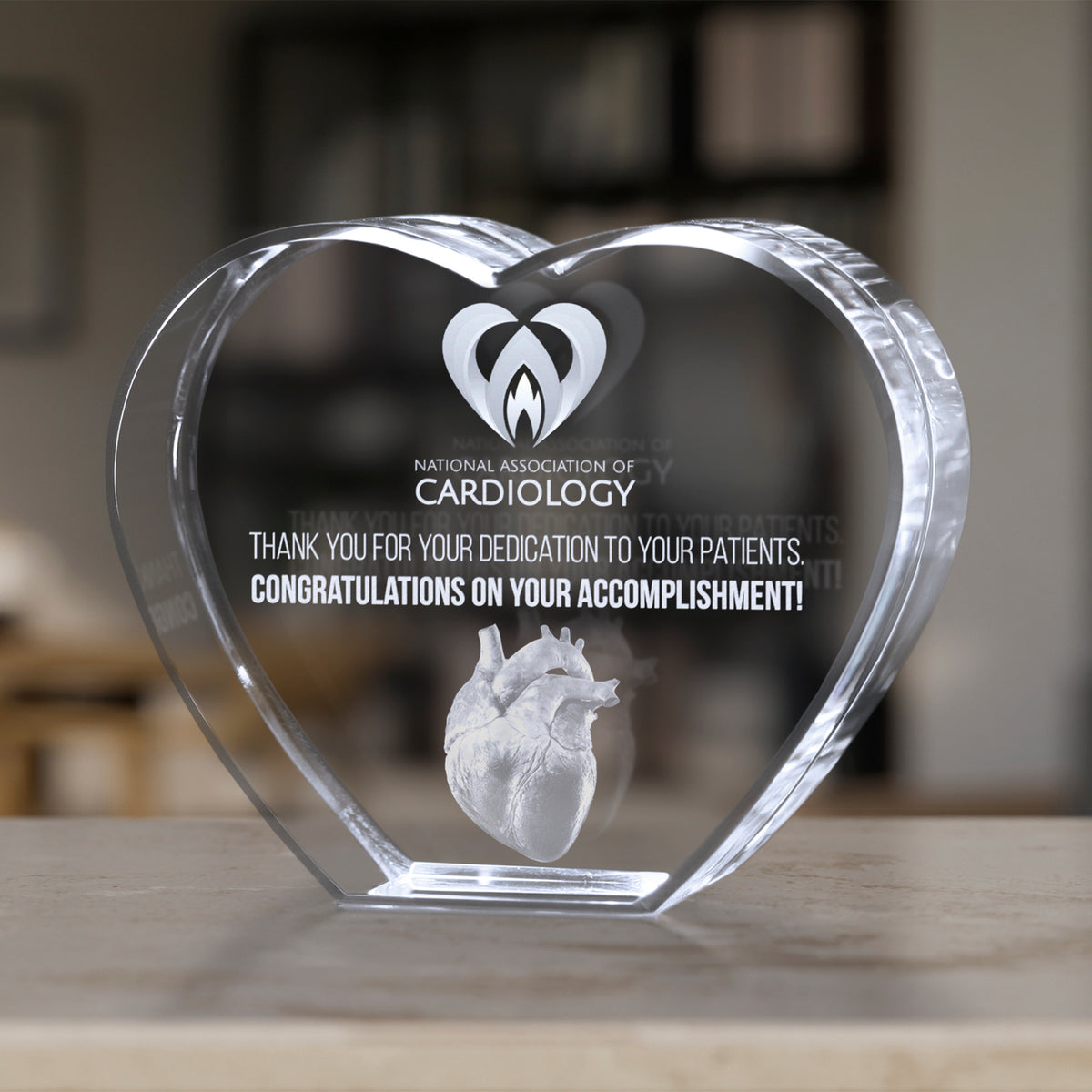 Hawthorne Heart 2-1/2"; sample personalization shown