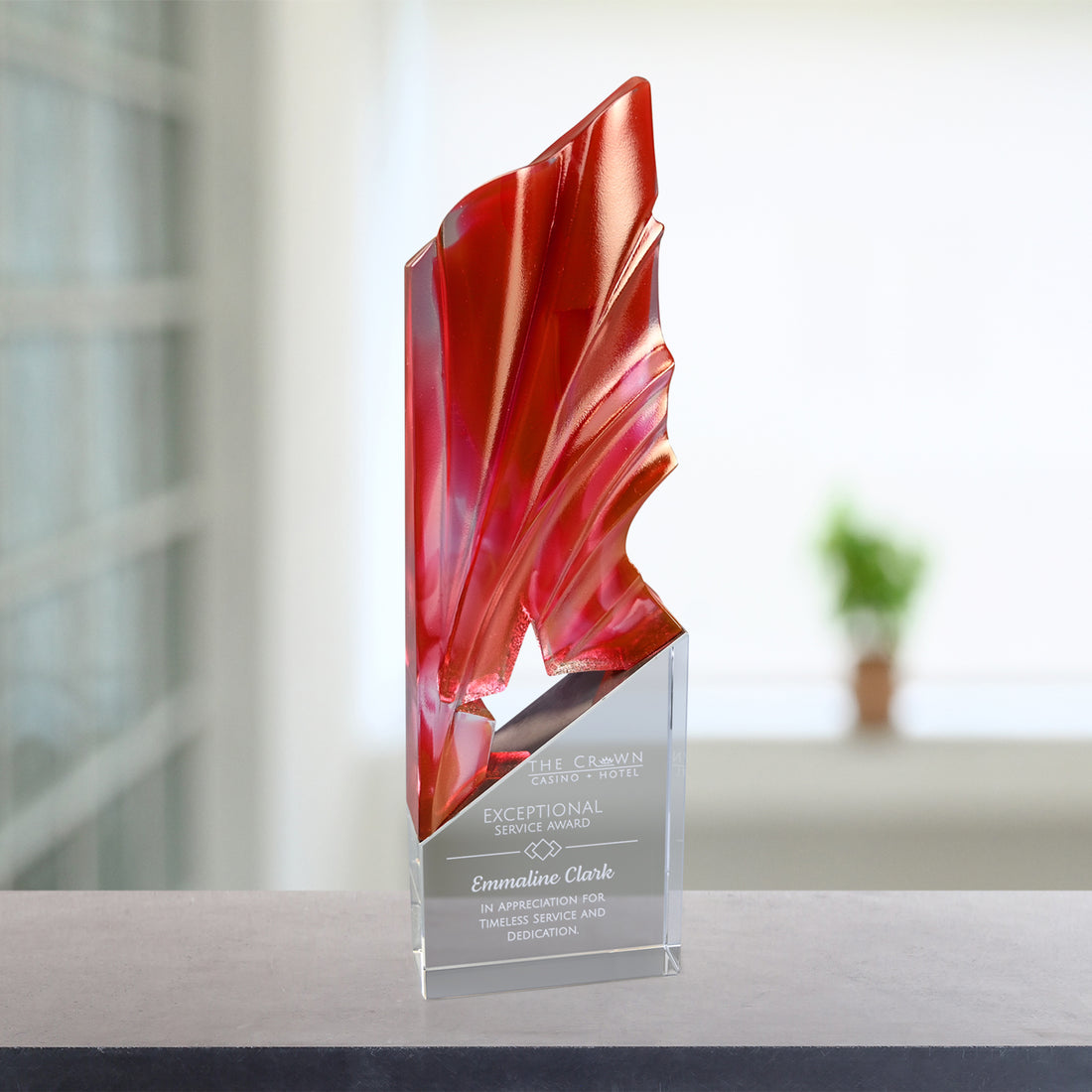 Highlander Award 10-1/4"; sample personalization shown