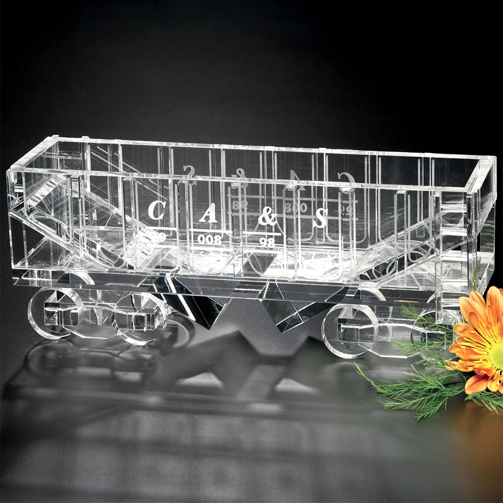Hopper Car Train 10-1/2" W; sample personalization shown