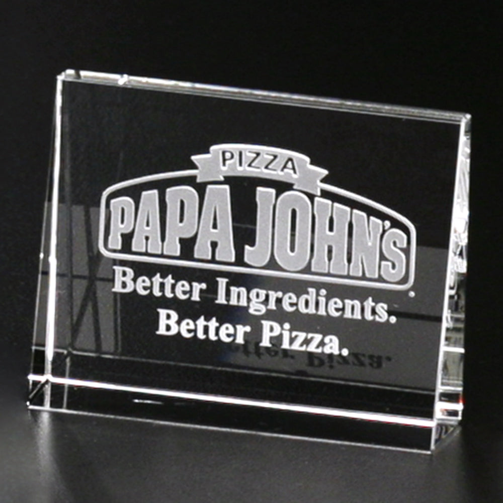 Horizontal Wedge 3" W; sample personalization shown
