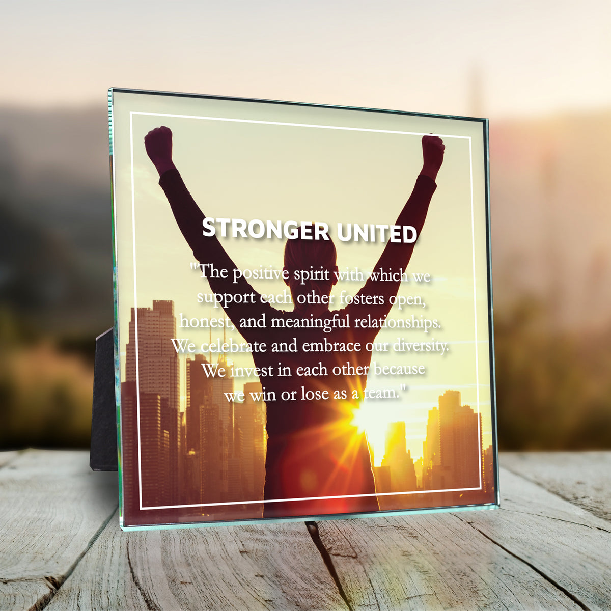 IllumaPix Square 6" x 6"; sample personalization shown