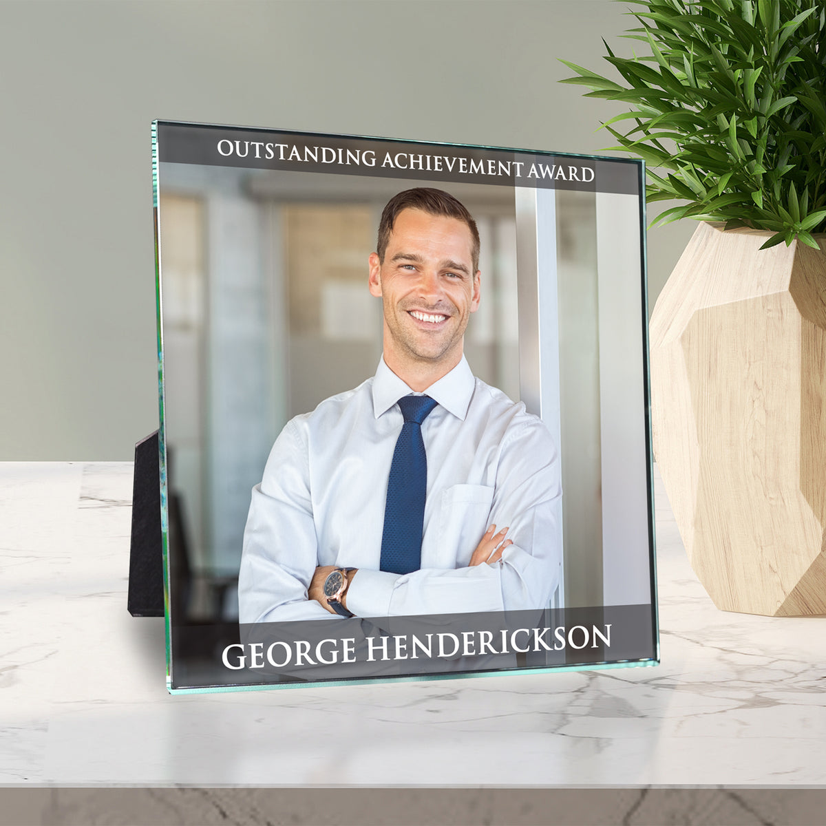IllumaPix Square 7" x 7"; sample personalization shown