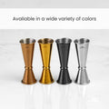 Four assorted double  Japanese  jiggers