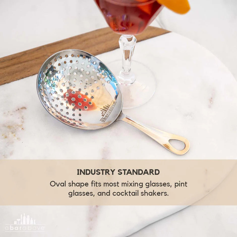 Durable stainless steel julep strainer