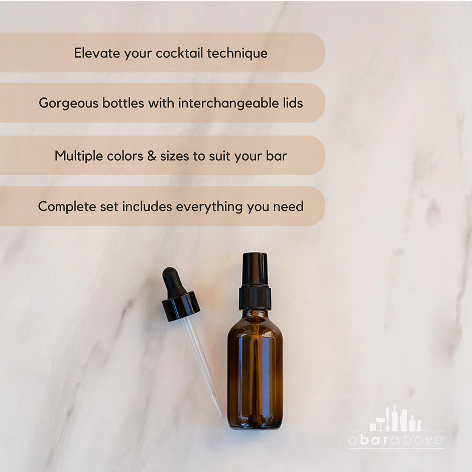 Bartender atomizer and eyedropper set