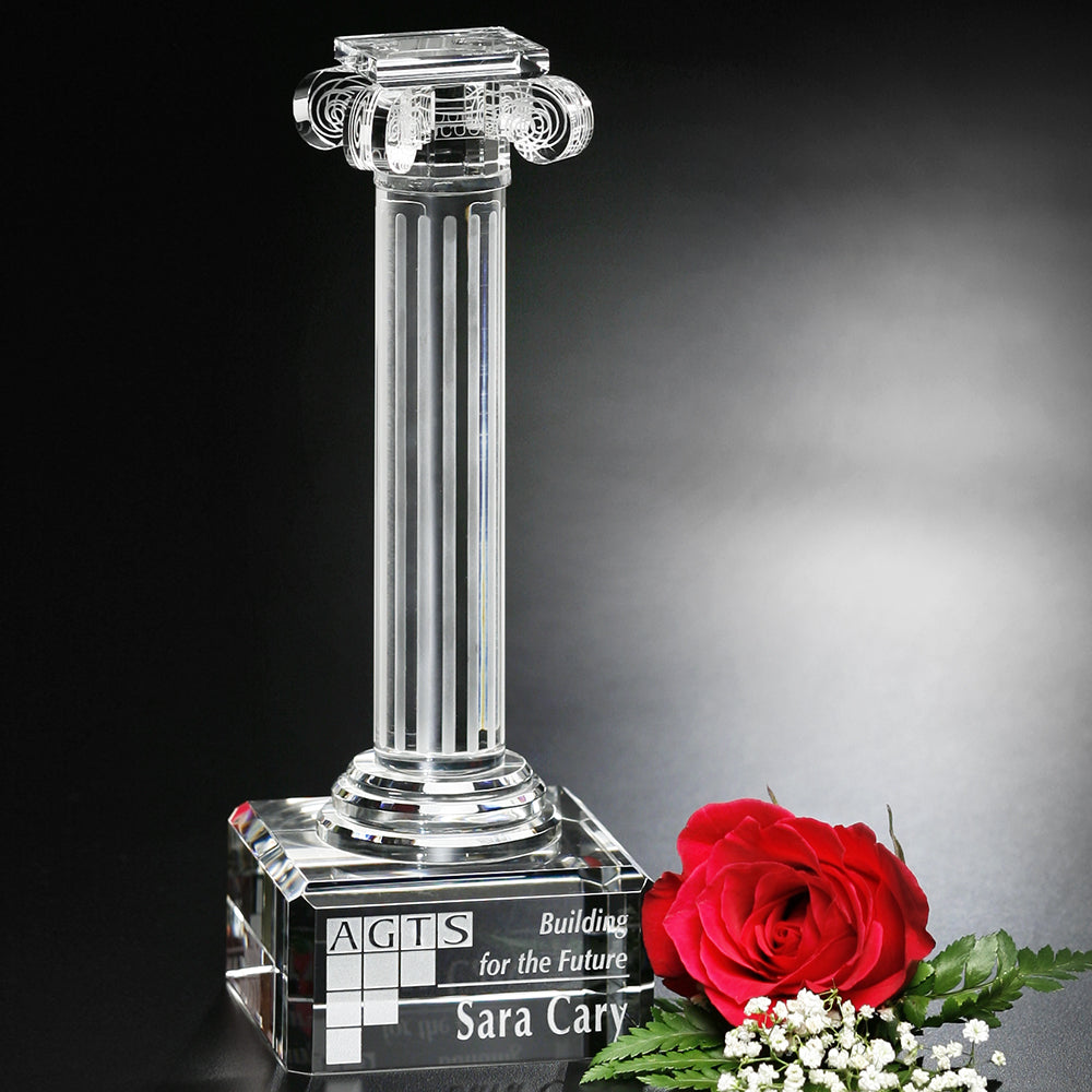 Ionic Column 9"; sample personalization shown