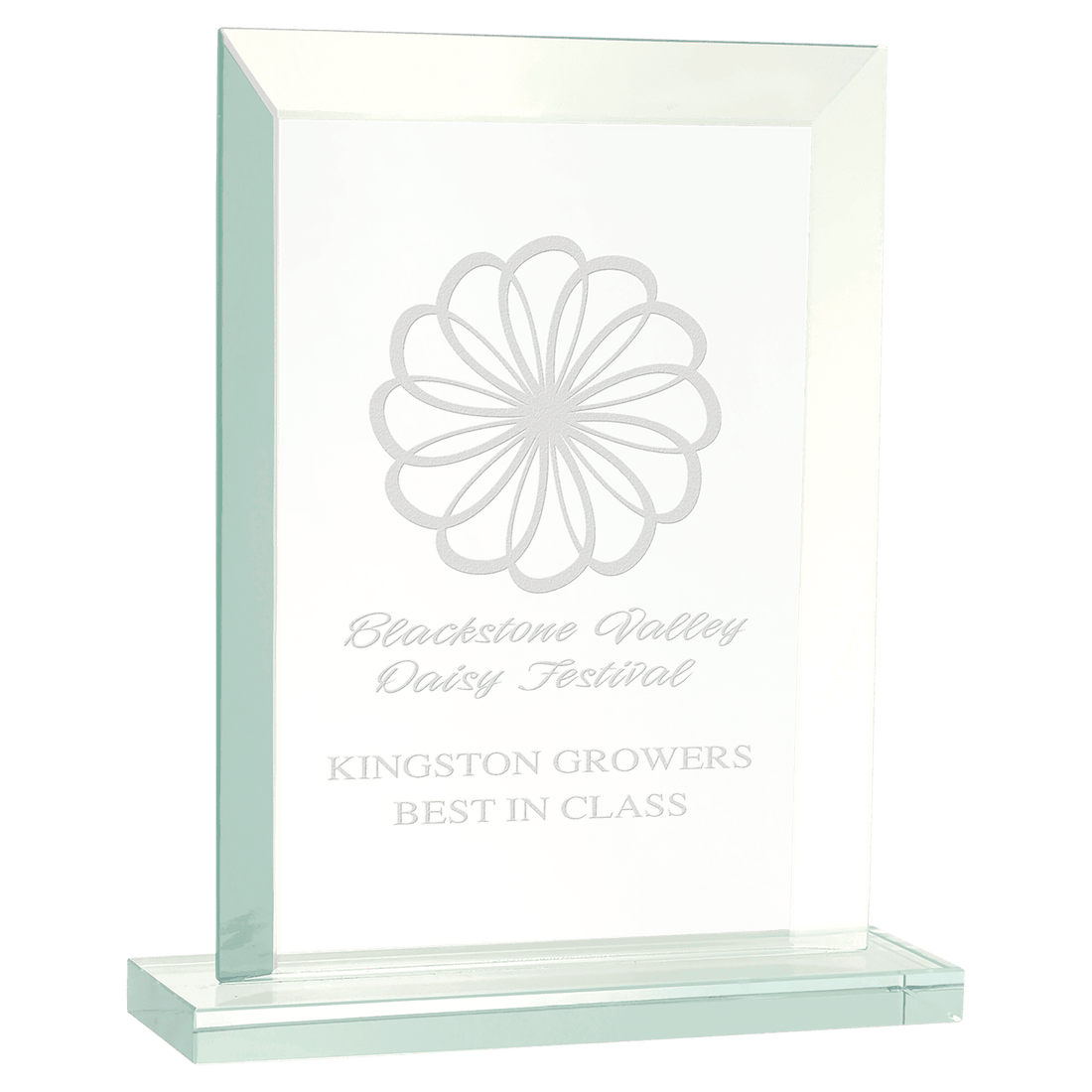 7" Rectangle Jade Glass Award