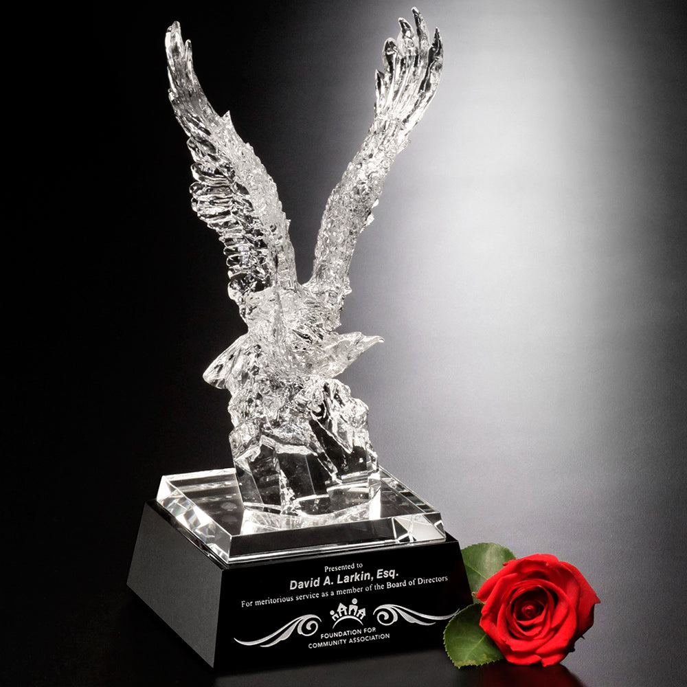 Journey Eagle 12"; sample personalization shown