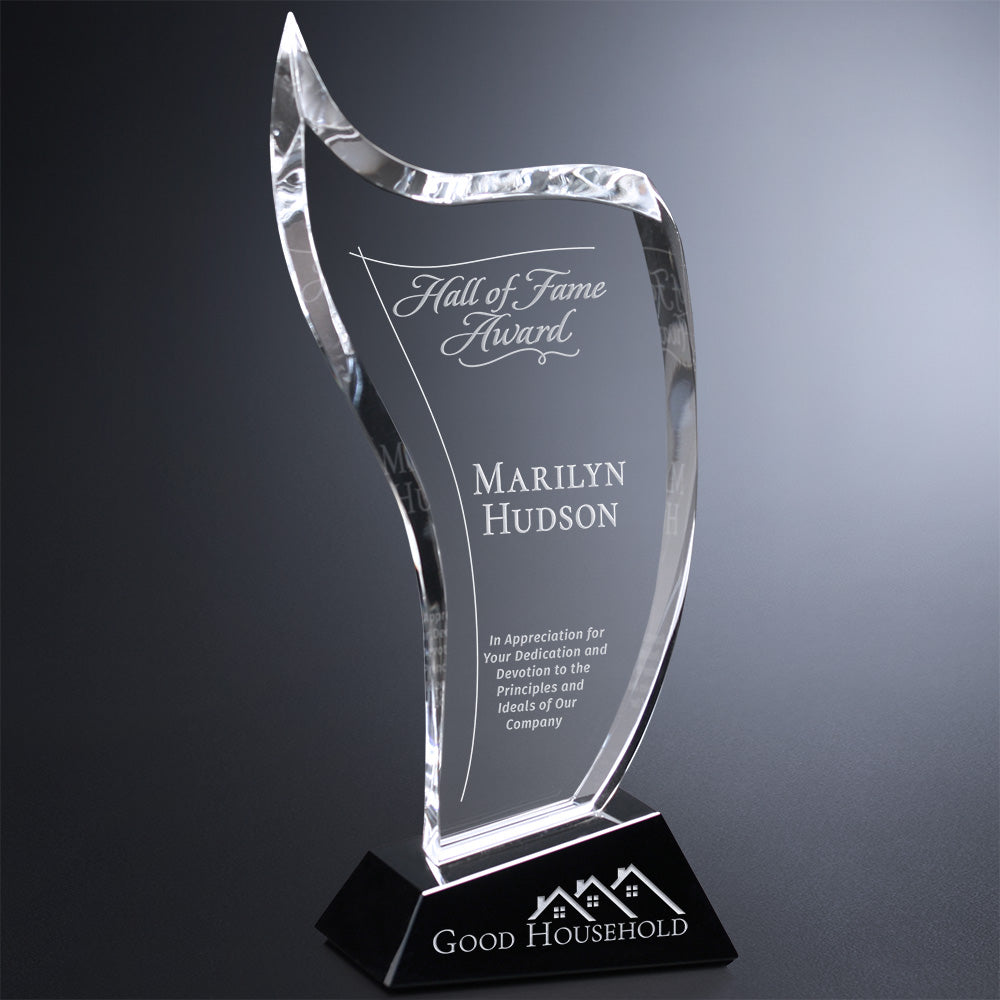 Jubilant Award 10-1/4"; sample personalization shown
