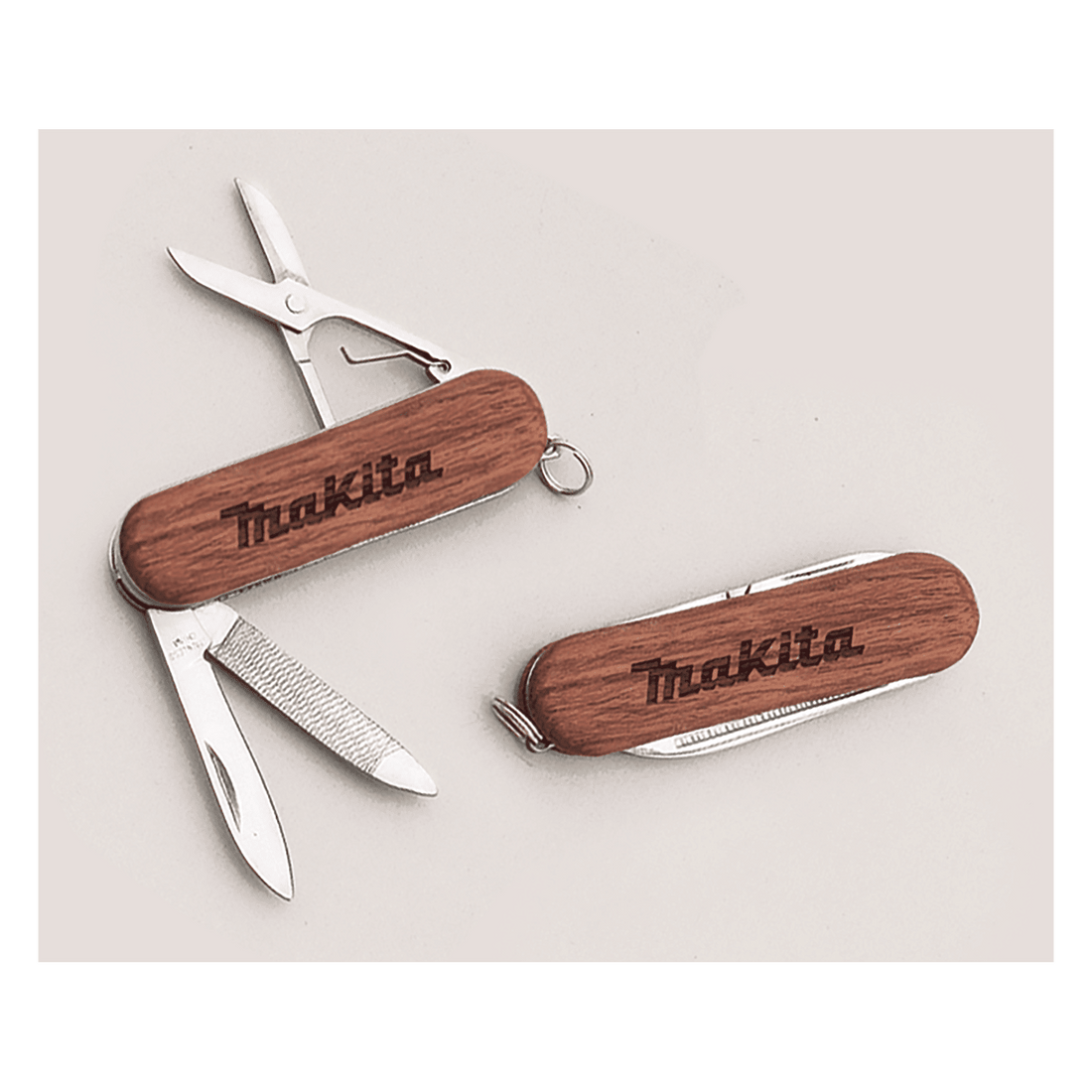 3/8" x 1 1/2" 4-Function Wood Handle Pocket Knife