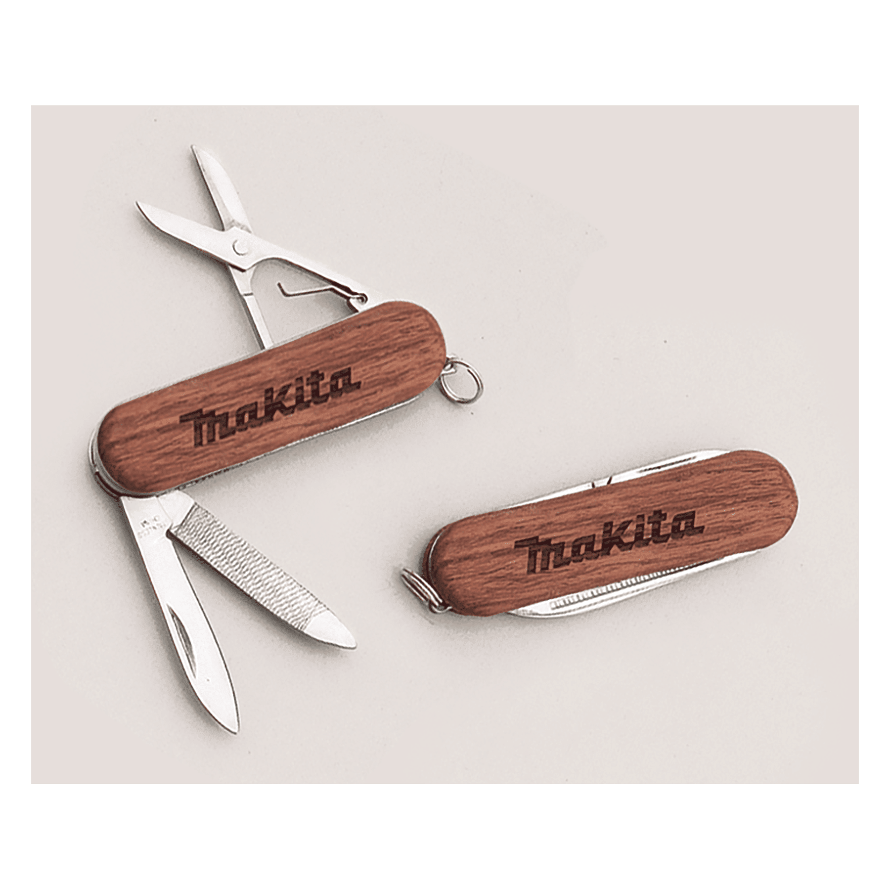 3/8" x 1 1/2" 4-Function Wood Handle Pocket Knife