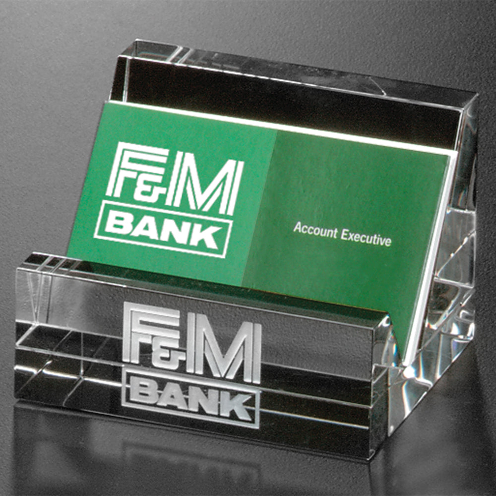 Kelsey Card Holder 3-1/2" W; sample personalization shown