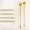 Durable gold bar spoons 