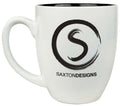 White 16 oz. Ceramic Bistro LazerMug