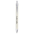 White Laserable Leatherette Pen
