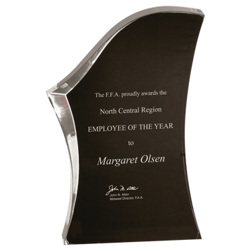 Black/Clear 8"/ Luminary Surge Acrylic