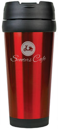 Red Laserable Stainless Steel 16 oz. Travel Mug without Handle