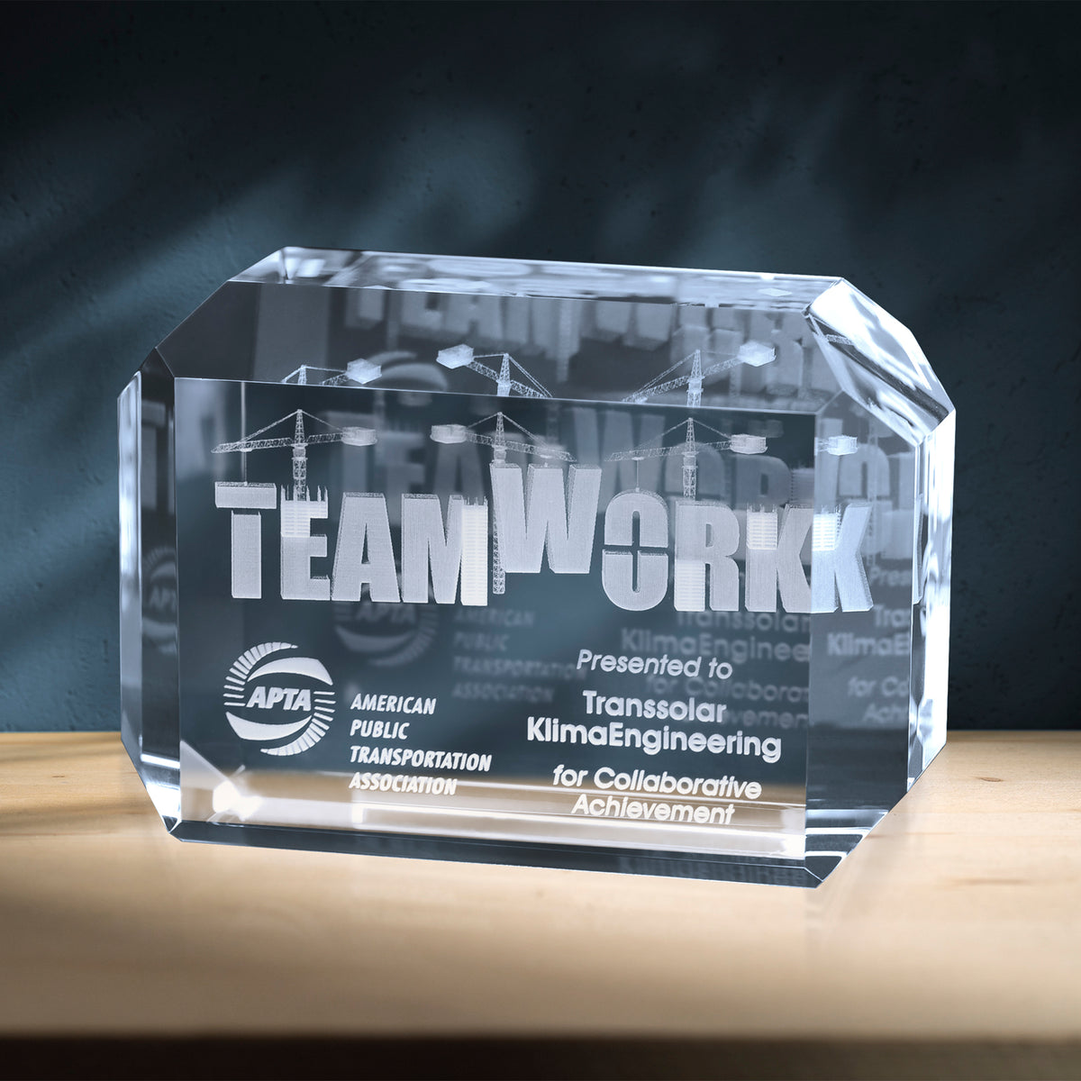 Lamar Award 4"; sample personalization shown