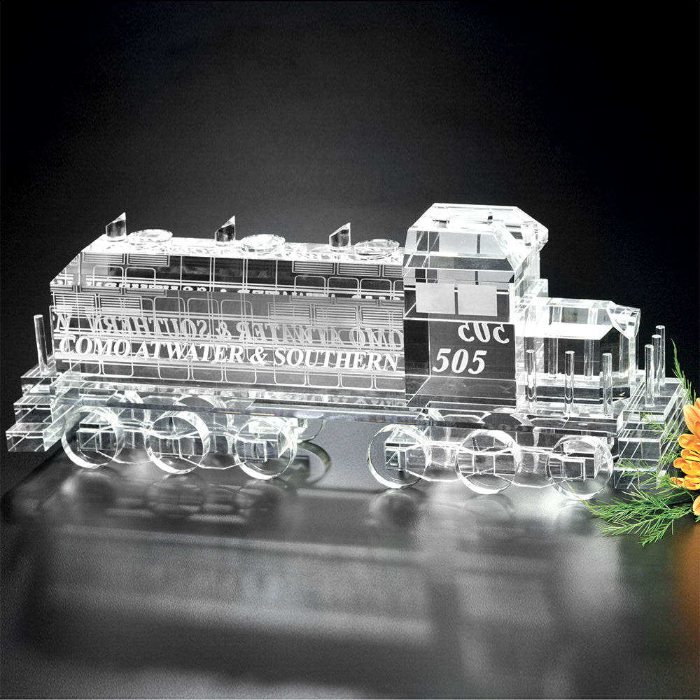 Locomotive Train 13"; sample personalization shown