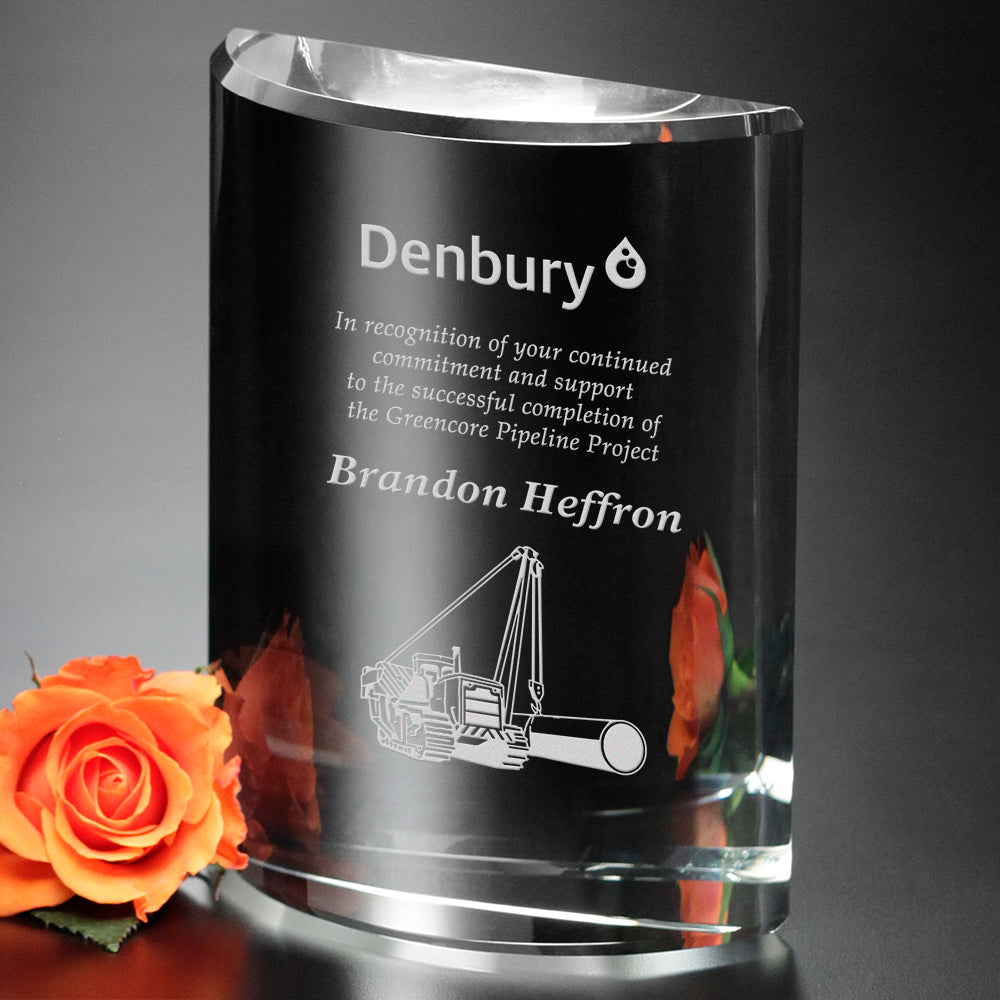 Longford Award 8"; sample personalization shown