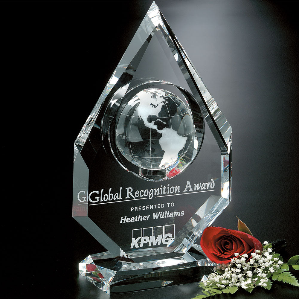 Magellan Global Award 11"; sample personalization shown