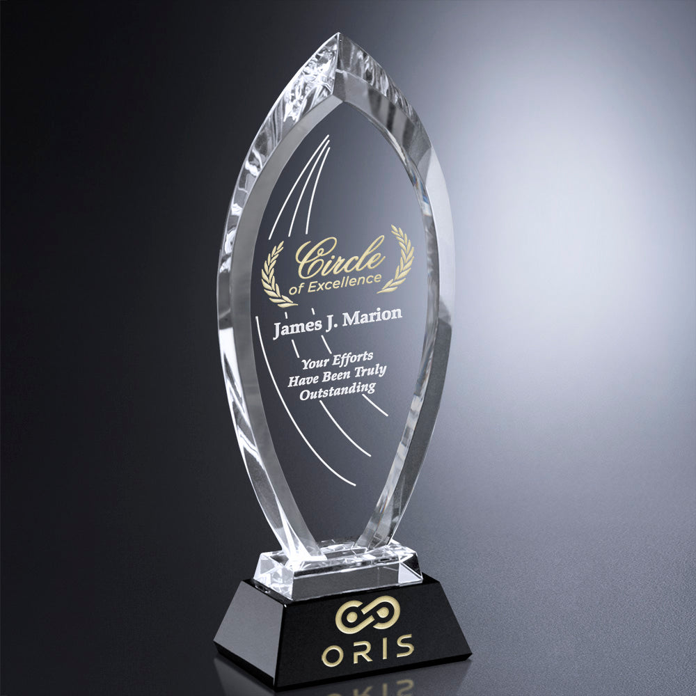 Majestic Award 8"; sample personalization shown