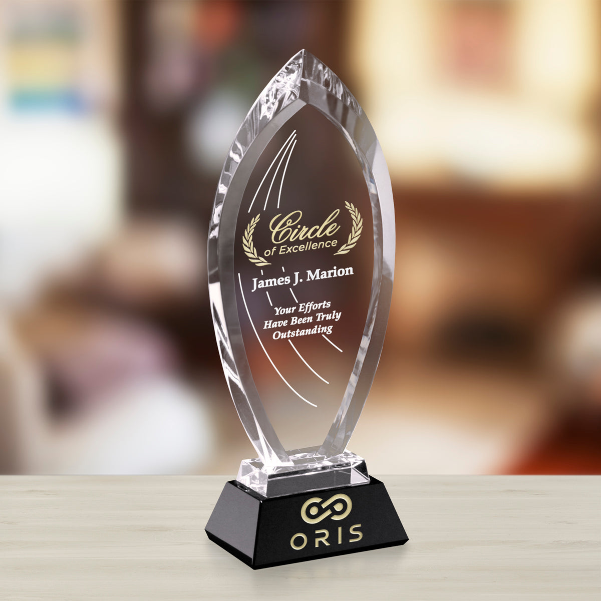 Majestic Award 12"; sample personalization shown