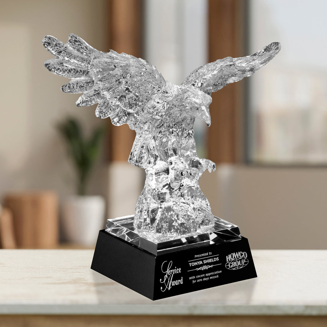 Majestic Eagle 12"; sample personalization shown