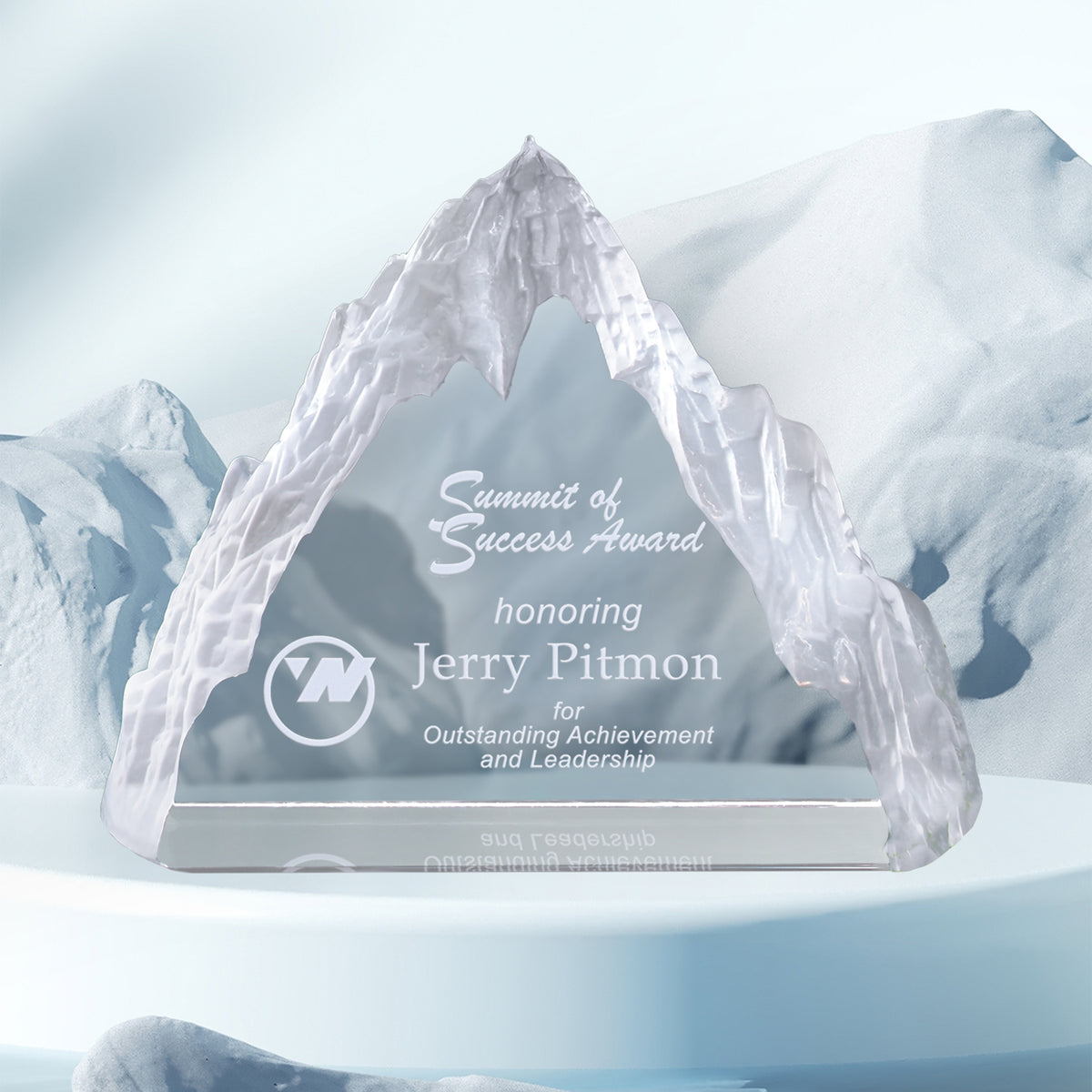Matterhorn Award 5"; sample personalization shown