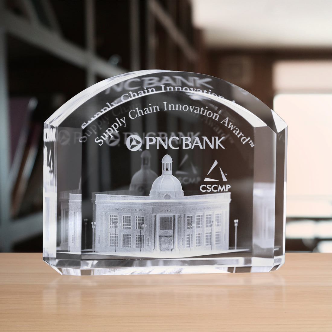 Mercer Award 3"; sample personalization shown