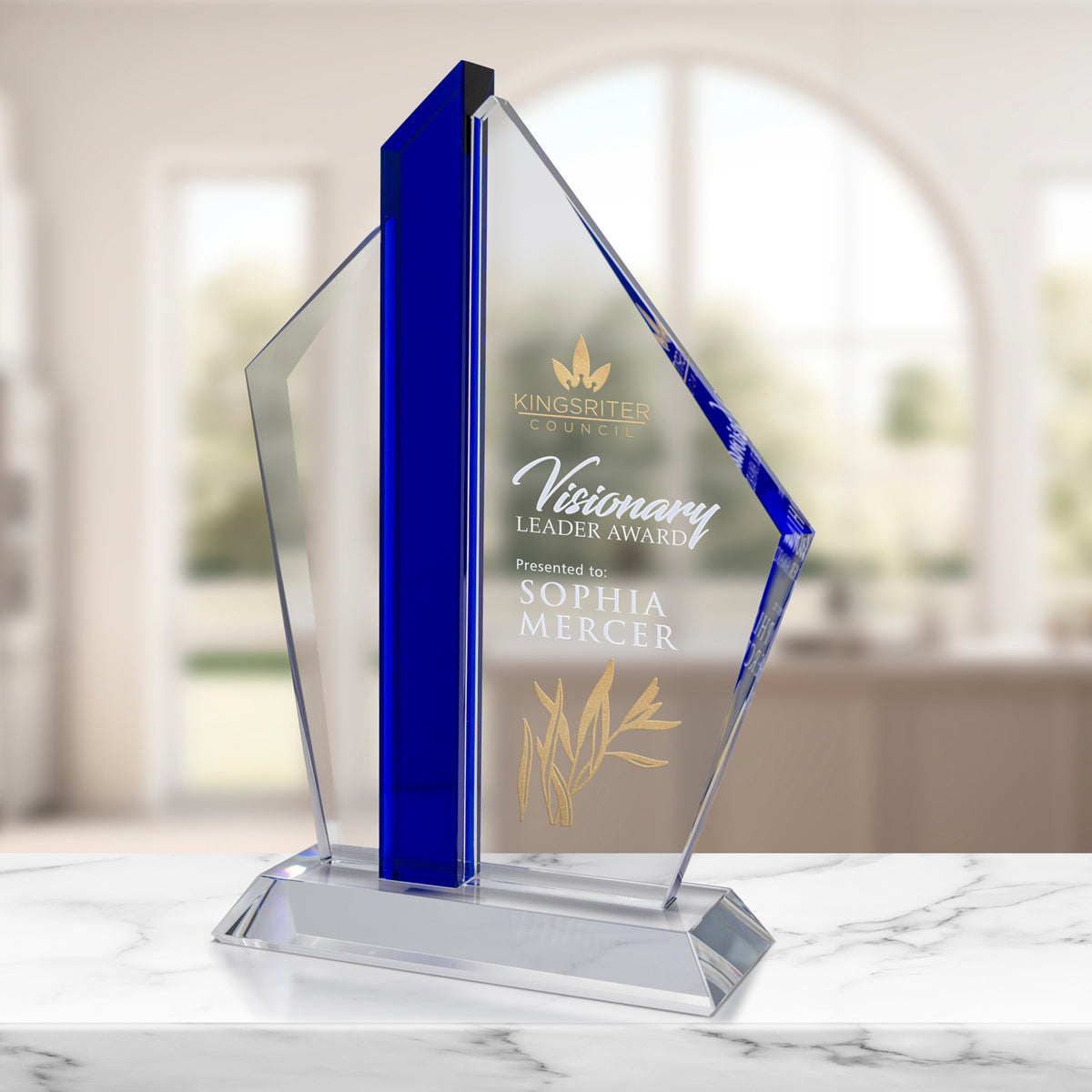 Miltona Award 8"; sample personalization shown