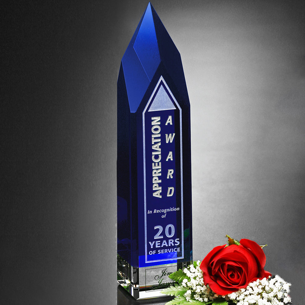 Monolith Indigo Award 11"; sample personalization shown