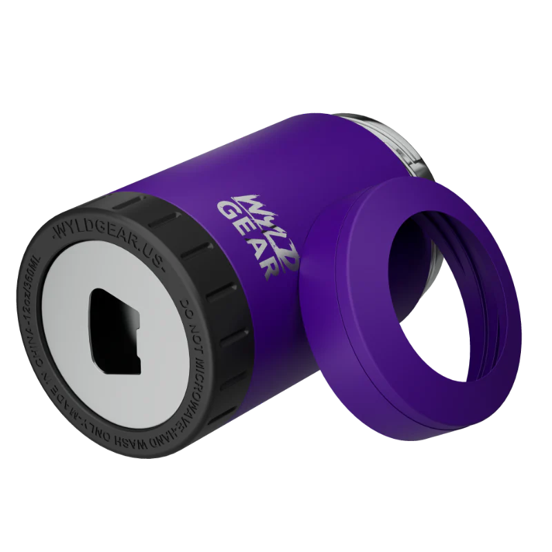 Underside of 12oz Multi Can Cooler Purple