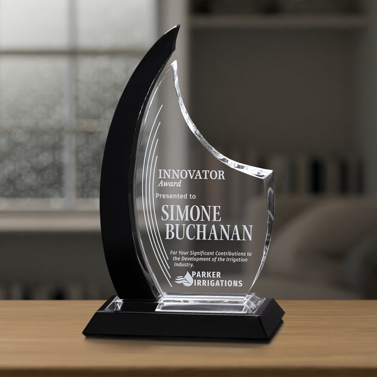 Oxford Award 11-1/4"; sample personalization shown