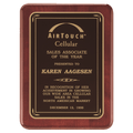 Rosewood Piano Finish Plaque with Black/Gold 2 8