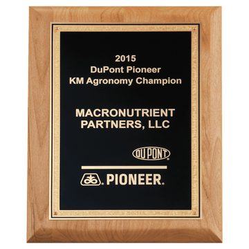 Alder Wood Plaque with Black Textured, Gold 9" x 12" Natural Florentine Bordered LaserFX Plate