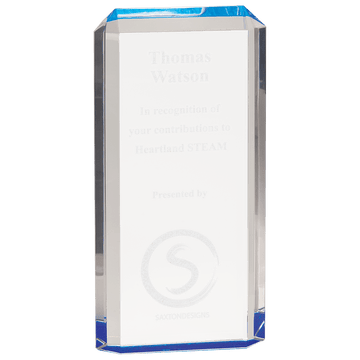 Blue 4 3/4" x 9 1/2" Premier Acrylic