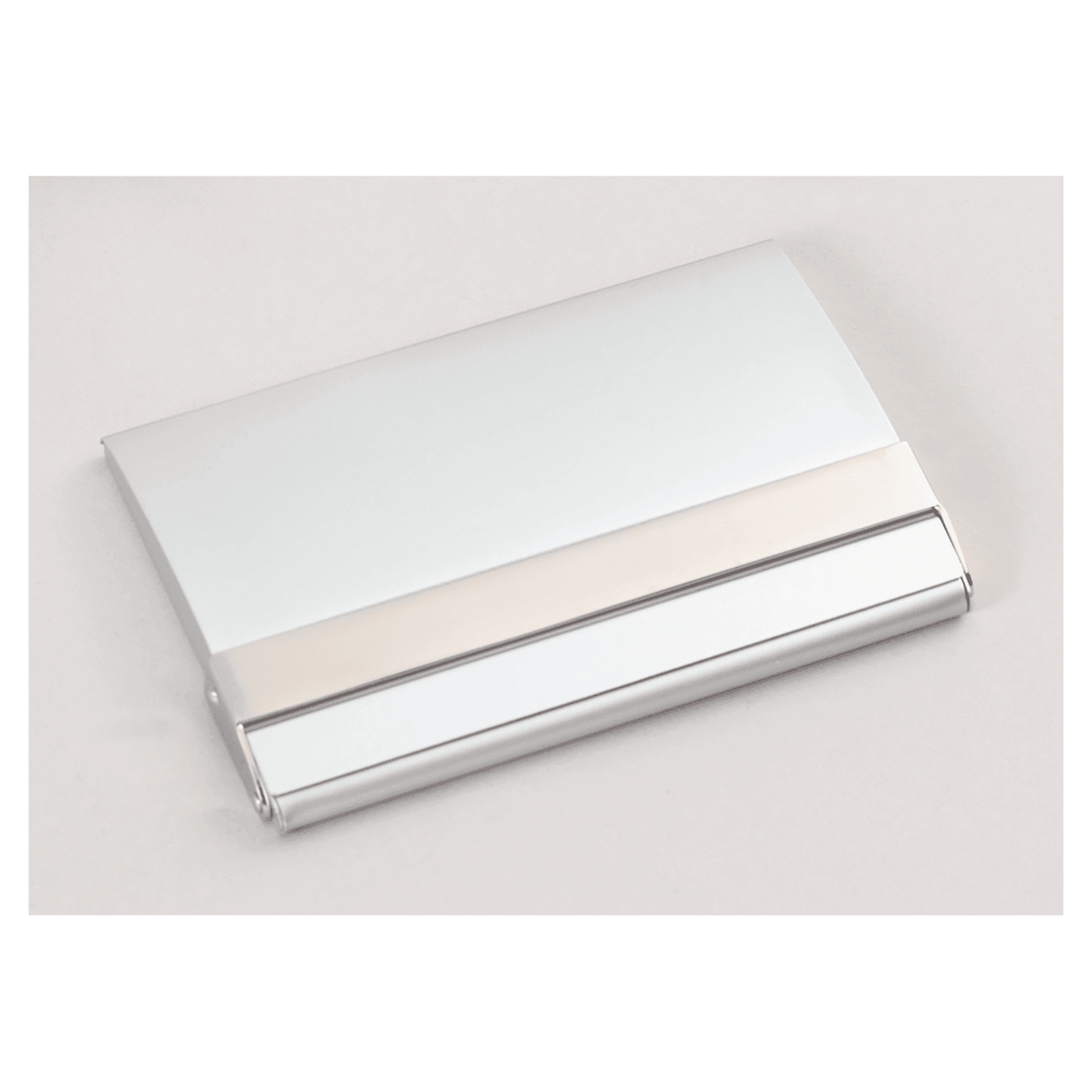 2 1/2" x 3 3/4" Matte Silver Business Card Case