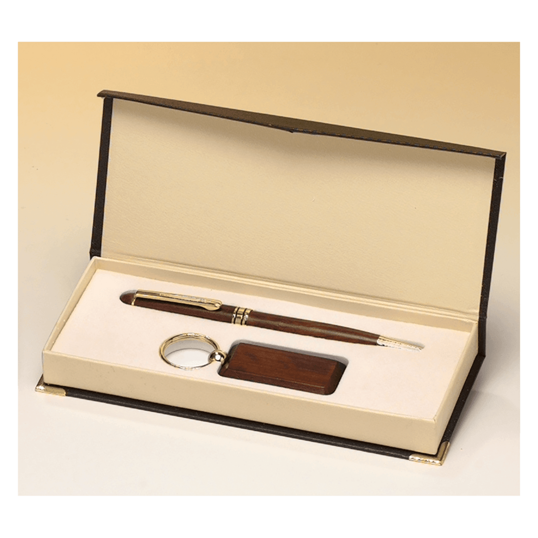 Rosewood Finish Pen and Key Ring