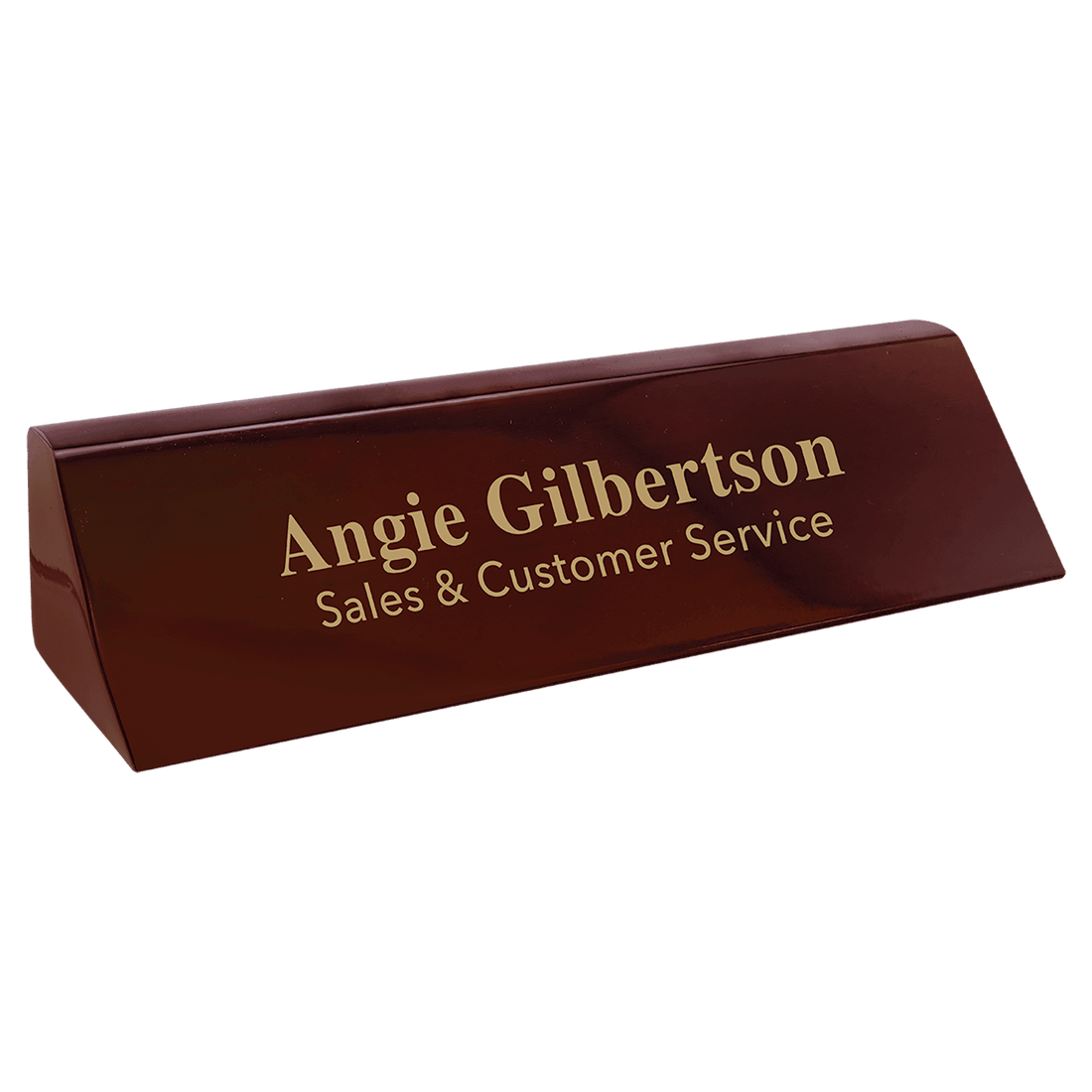 Rosewood 8 1/2" Piano Finish Desk Wedge