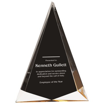 6 3/4" x 9" Black/Gold Pinnacle Acrylic